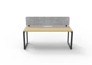 RL Infinity Loop Leg Single Sided Workstation with Grey Eco Panel Screen thumbnail 2