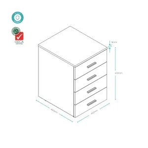 OL AltoSystem Mobile 4-Drawer Pedestal thumbnail 3