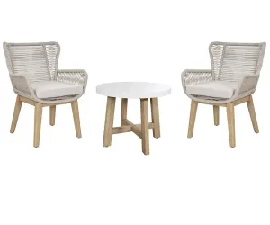 VI Marrakesh Solid Timber 3 Piece Armchair and Side Table Set thumbnail 3