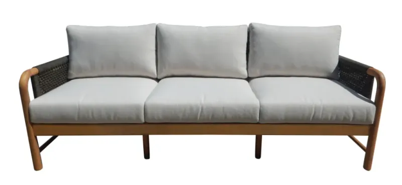 VI Elliston Solid Timber 3 Seater Outdoor Lounge with Cushion