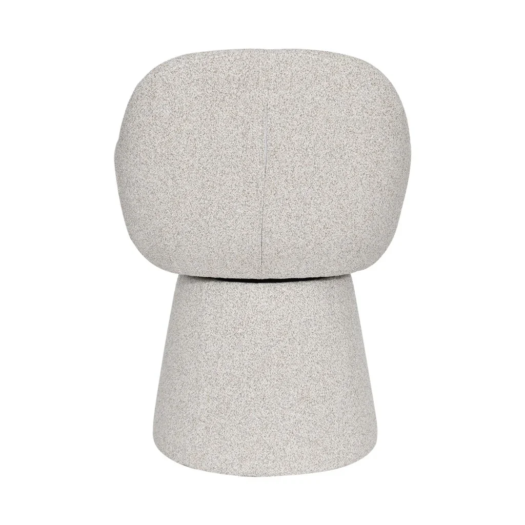 VI Adsila Carter Fabric Upholstered Swivel Dining Chair