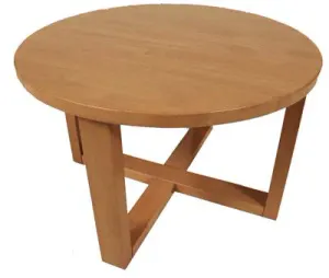 EZ COFFEE TABLE CHUNK 700MM LIGHTOAK thumbnail 5