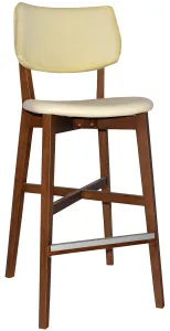 EZ Phoenix Light Walnut Stained Solid Timber Framed Barstool thumbnail 13