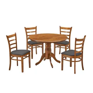 VI Mackay Solid Timber Fabric Seat Dining Chair thumbnail 2