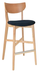 EZ Rialto Stained Solid Timber Framed Barstool thumbnail 1