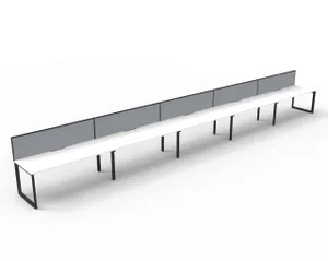 RL Infinity Loop Leg Single Sided Workstation with SHUSH30 Screen thumbnail 8