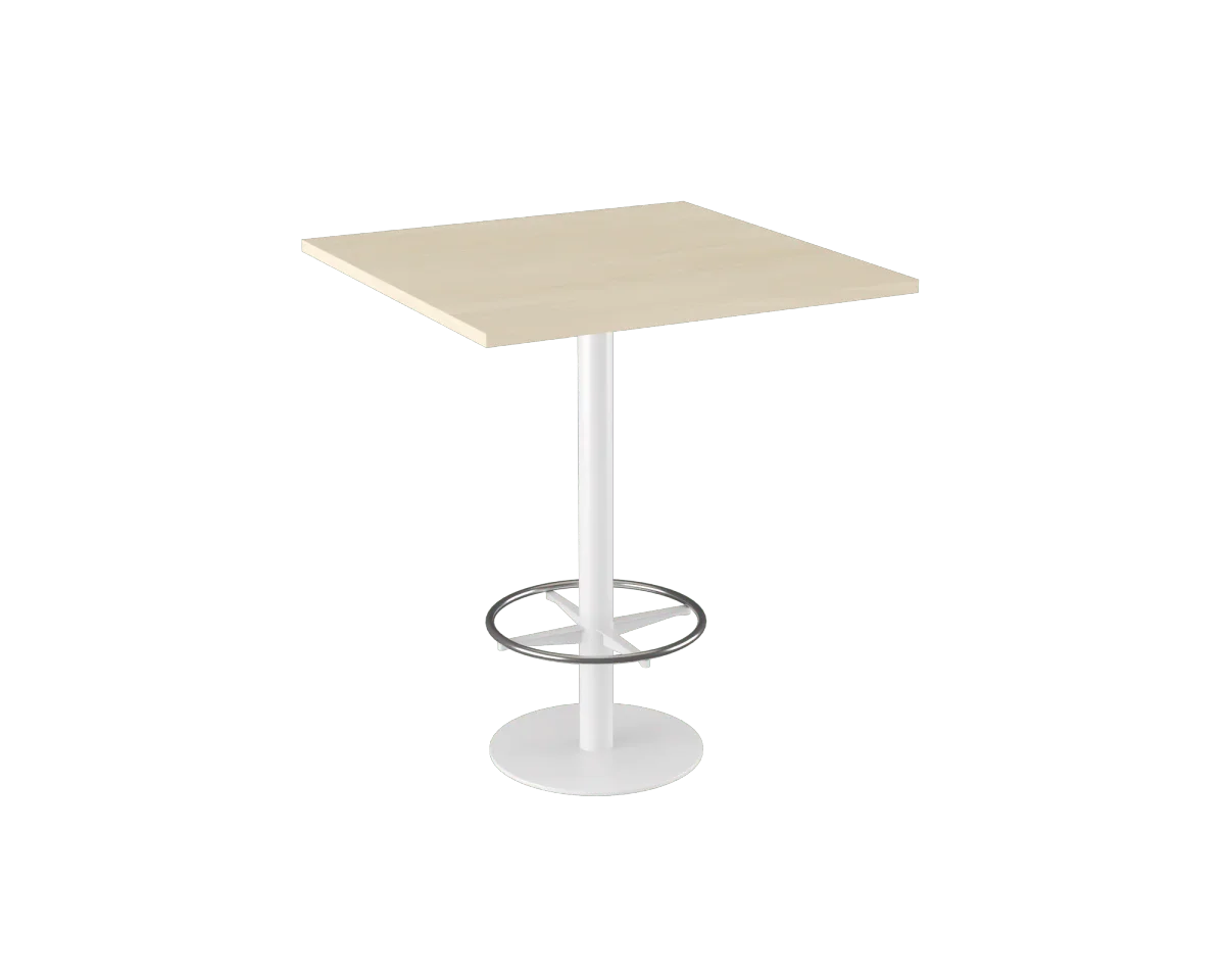 OL Metal Disc Base Square Bar Table