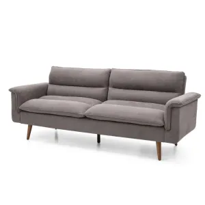 HE Richi Fabric Upholstered Timber Leg 2 Seater Sofa Bed thumbnail 6