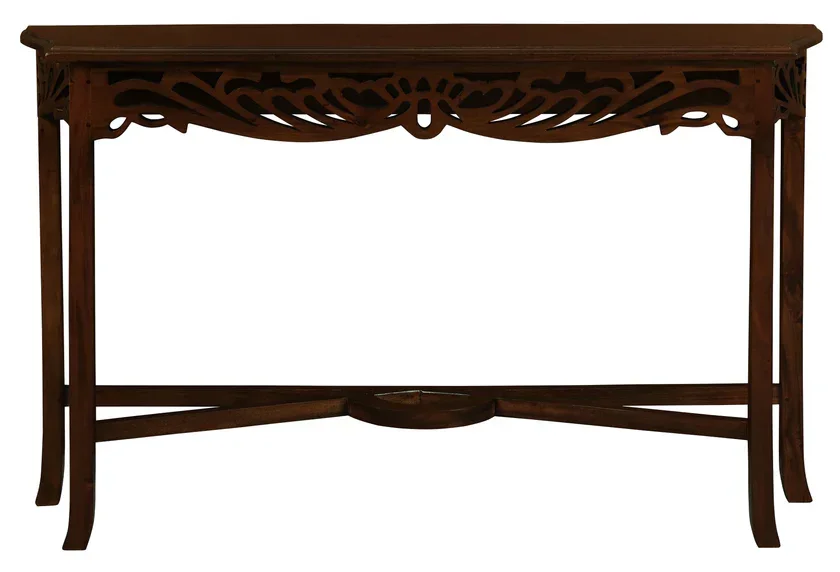 CT Jepara Solid Timber Carved Sofa Table