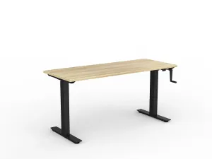 OL Agile Winder Height Adjustable Desk - Black Frame thumbnail 16