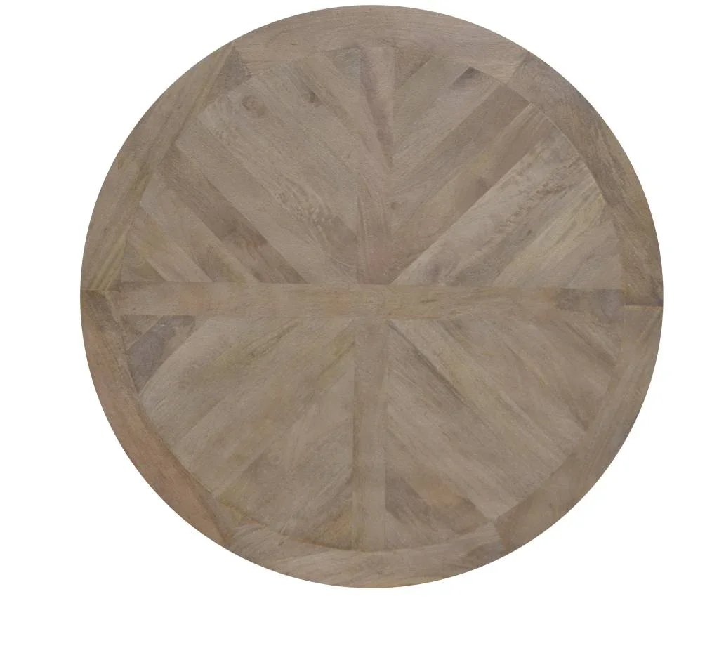 VI Velino Solid Timber Pedestal Base Round Dining Table