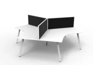 RL Infinity 120 Degree Workstation for 3 Users with Aluminium Framed Screen thumbnail 4