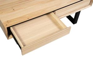 VI Ohio Solid Timber 2 Drawer Metal Base Coffee Table thumbnail 5
