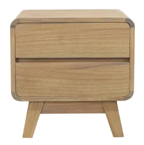CT Providence Solid Timber 2 Drawer Bedside Table thumbnail 1