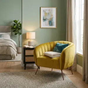 BT Monet Velvet Upholstered Accent Chair thumbnail 4