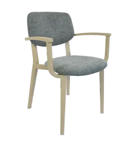 FL Atlanta Fabric Upholstered Hospitality Stackable Dining Armchair - Large thumbnail 2