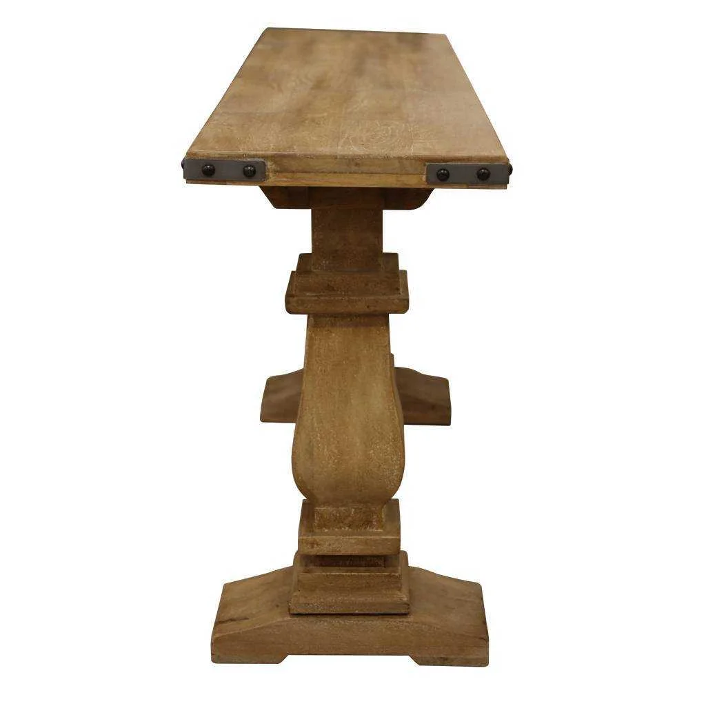 VI Utah Solid Timber Baluster Leg Console Table