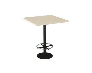 OL Metal Disc Base Square Bar Table thumbnail 1