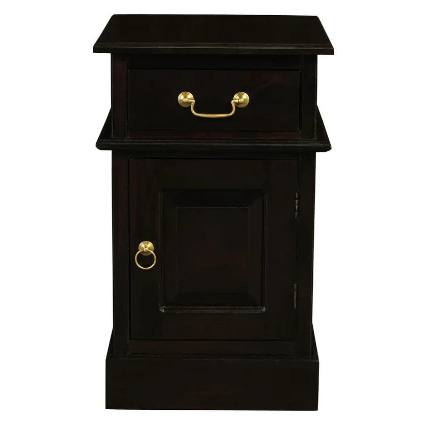 CT Tasmania Solid Timber 1 Door 1 Drawer Bedside Table