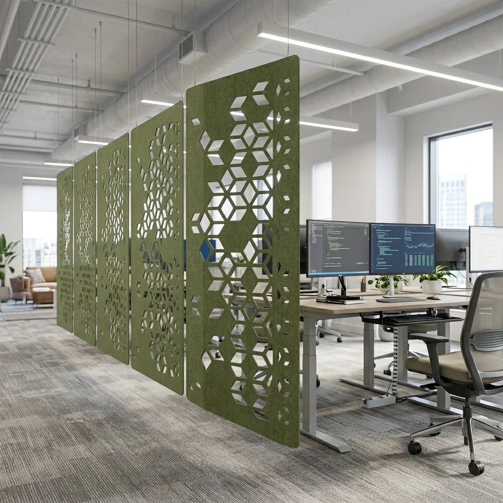 RL Vine Decorative Workplace Divider Hanging Screen