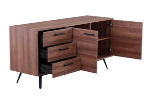 VI Reyes MDF Top Metal Leg 2 Door 3 Drawer Sideboard thumbnail 2