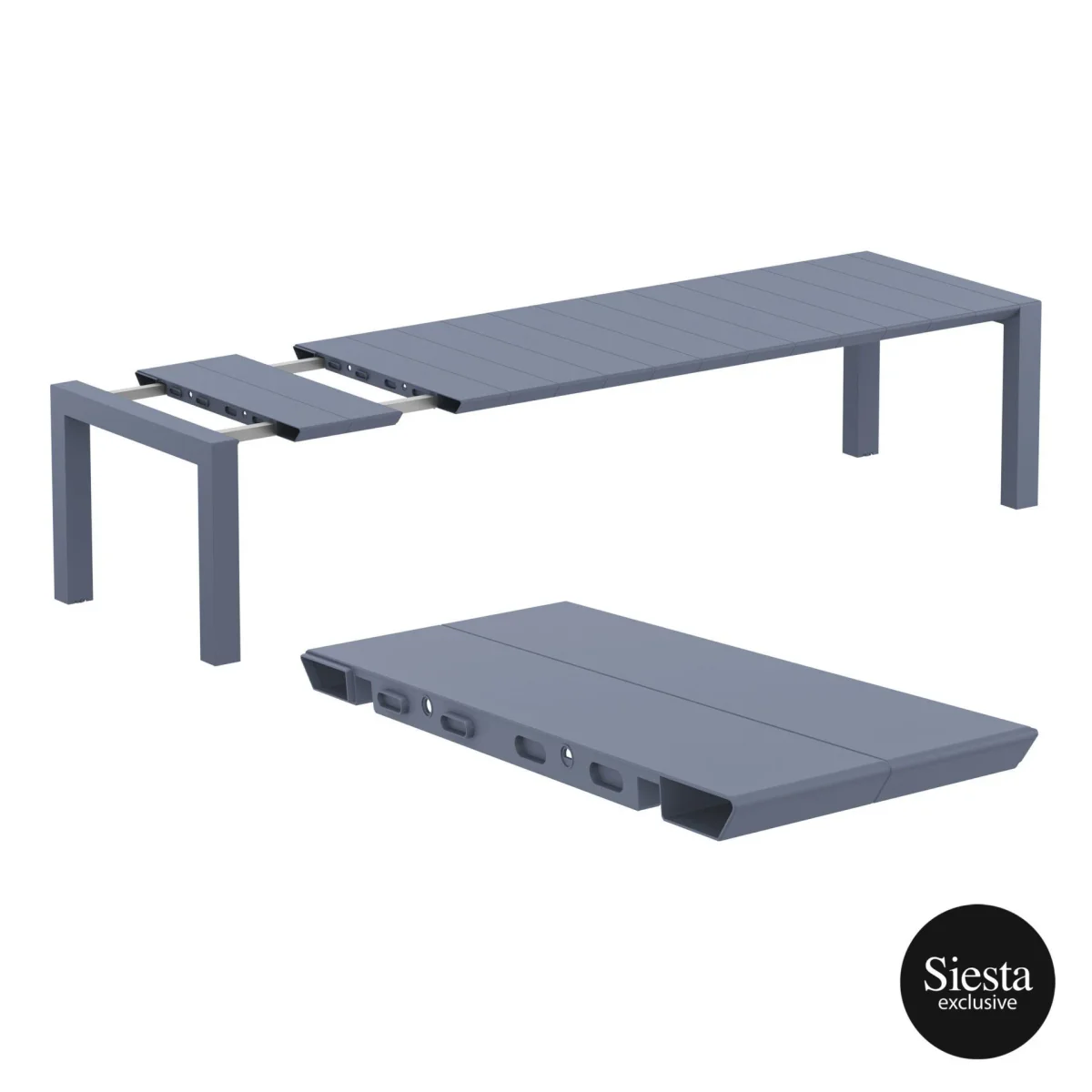 FL Vegas 10 Seater Hospitality Outdoor Extendable Dining Table with Air XL Armchair