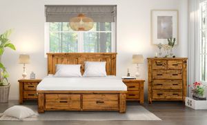 VI Outback Solid Timber 2 over 3 drawers Tallboy thumbnail 4