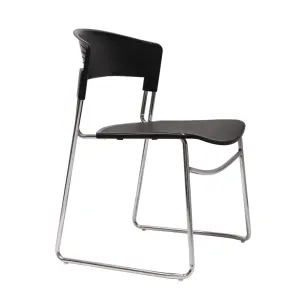 RL Zola Chrome Sled Base Stackable Visitor Chair thumbnail 1