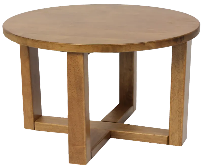 EZ COFFEE TABLE CHUNK 700MM LIGHTOAK