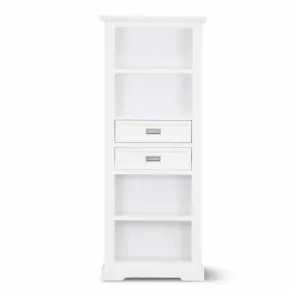 VI Coastal Solid Timber Bookcase with 2 Drawers thumbnail 1