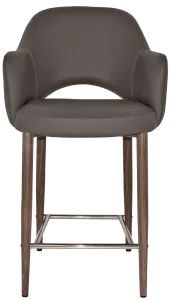 EZ STOOL ALBURY ARM 650 METAL LIGHT WALNUT thumbnail 10
