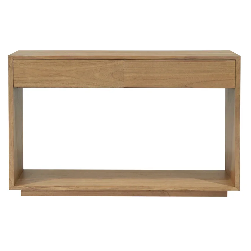 CT Oscar Solid Timber 2 Drawer Sofa Table