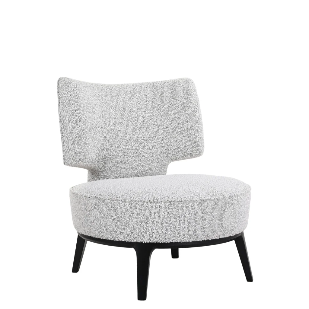 VI Nasa Fabric Upholstered Timber Legs Occasional Chair