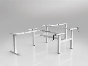 OL Agile Winder Height Adjustable 90° Shared Workstation Frame thumbnail 2