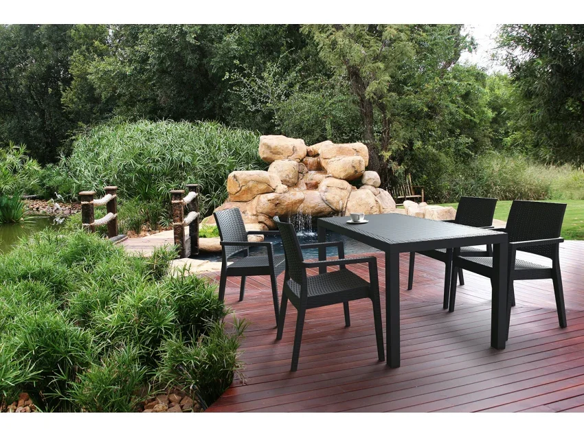 FL Orlando Hospitality Outdoor Square Dining Table thumbnail 9