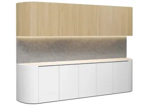 DD Maye 5 Door Curved Base and Overhead Cupboards thumbnail 2