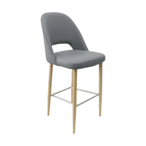 FL Orleans Crescent Upholstered Seat Aluminium Frame Hospitality Barstool thumbnail 11