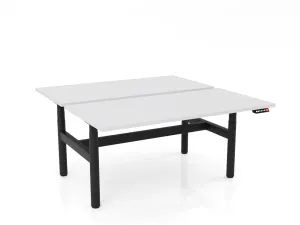OL AgileMotion+ Electric Height Adjustable Round Leg 2 User Desk - Black Frame thumbnail 2