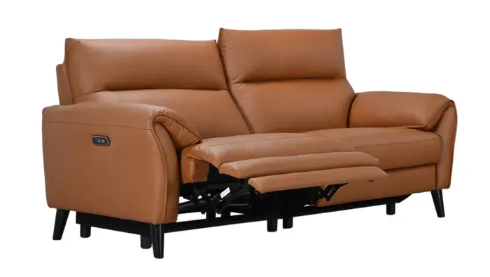 EL Malanie Leather Upholstered 2.5 Seater Electric Recliner Lounge