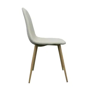VI Herriot Fabric Upholstered Metal Leg Dining Chair thumbnail 7