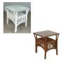 CR Atrium Side Table with Glass Top