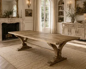 MF Victoria Recycled Elm Timber Dining Table thumbnail 4