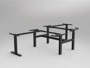 OL Agile Electric Height Adjustable 90° Shared Workstation Frame thumbnail 2