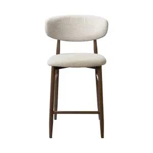 VI Cotswold Fabric Upholstered Bar Chairs - Beige thumbnail 1