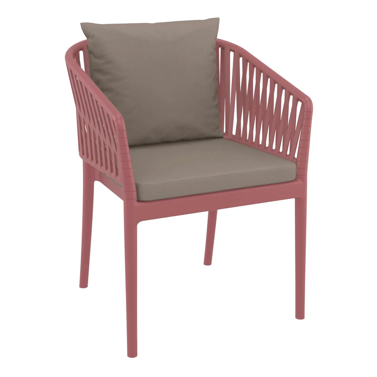 FL Siesta Portofino Hospitality Outdoor Stackable Armchair thumbnail 16
