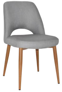 EZ Albury Oak Stained Metal Leg Upholstered Hospitality Dining Chair thumbnail 19