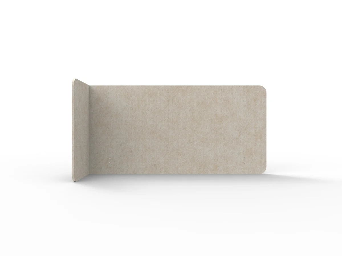 RL Acouline  Quarter Left End Wrap Screen for Workstation
