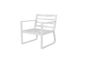 HE Coastal Aluminium 4 Piece Outdoor Lounge Set with Cushion thumbnail 3