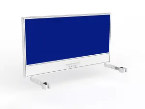 OL Studio Screen with Ducting for Agile Individual Desk – Breath Fabric with White Frame thumbnail 16