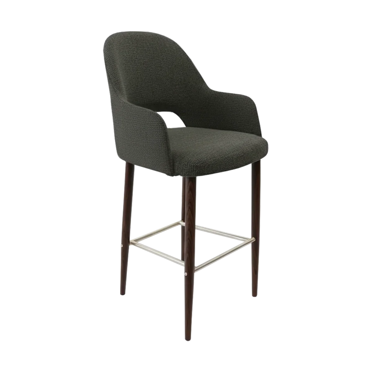 FL Orleans Bourbon Upholstered Seat Aluminium Frame Hospitality Barstool
